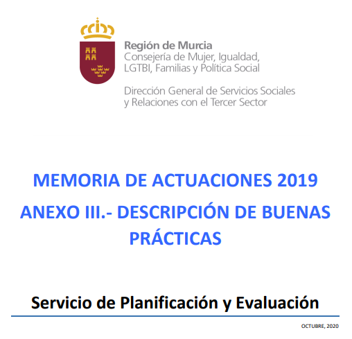 Memoria de actuaciones 2019. Anexo III Descripción de Buenas Prácticas